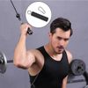 Ieron Single Arm Handle Cable Pulldown Grip Handle Attachment Pulldown Resistance Tube Pulley Biceps With Carabiner