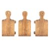 Creative Co-op Small Wooden Base with Handle