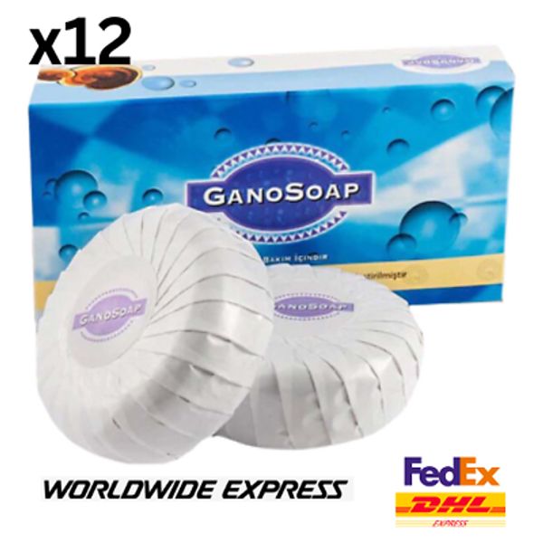 12 Box GANO EXCEL SOAP Enrich Ganoderma & Goat Milk (2 BAR PER BOX) DHL EXPRESS