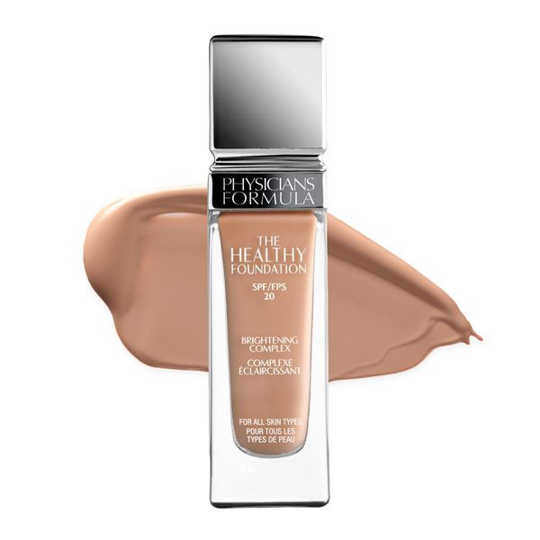 Physicians Formula - The Healthy Foundation SPF 20 - Long-wearing Foundation with Lightweight, Medium Coverage - with Brightening Complex, Hyaluronic Acid, Vitamin A, C& E Antioxidant Blend - LN3