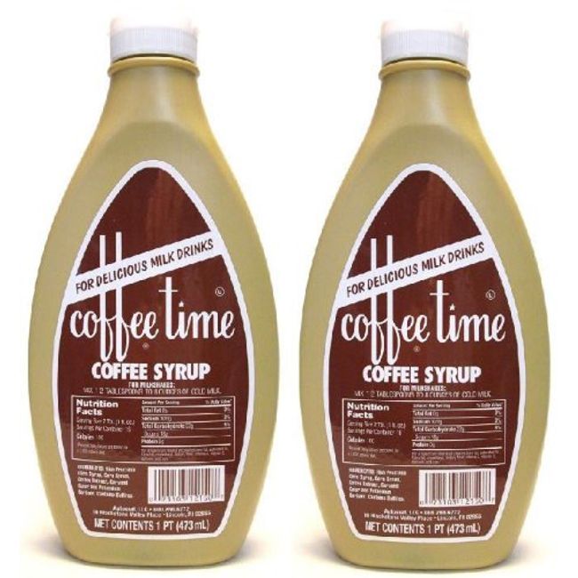 Coffee Time Coffee Syrup 16oz - 2 Pack