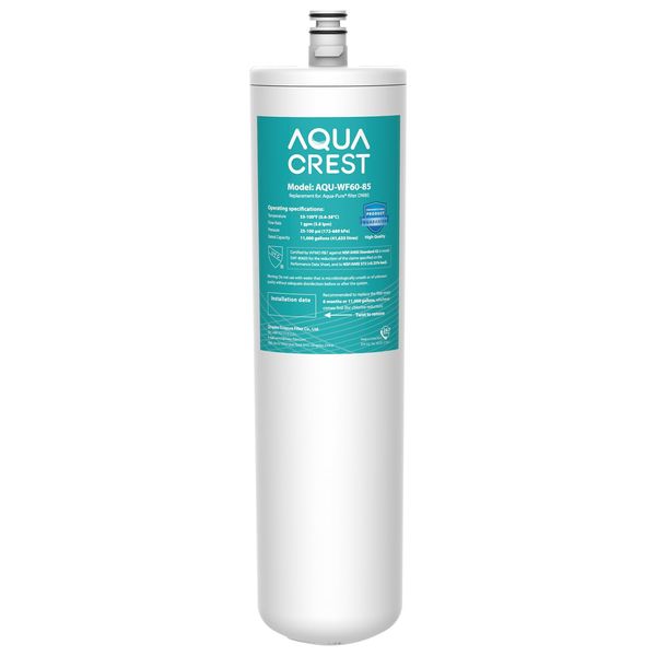 AQUACREST DW85 Under Sink Water Filter, Replacement for 3M® AP-DW85, 5584408, AP-DWS700, Cuno® CFS8112, CFS8812X-S, CFS8720, KOHLER® K-201-NA, KOHLER® K-202-NA, Model No. WF60-85