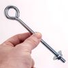10x Zinc Plated Eye Bolts M8 / 150mm