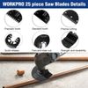 WORKPRO 25-piece Oscillating Multitool Accessories Quick Release Oscillating