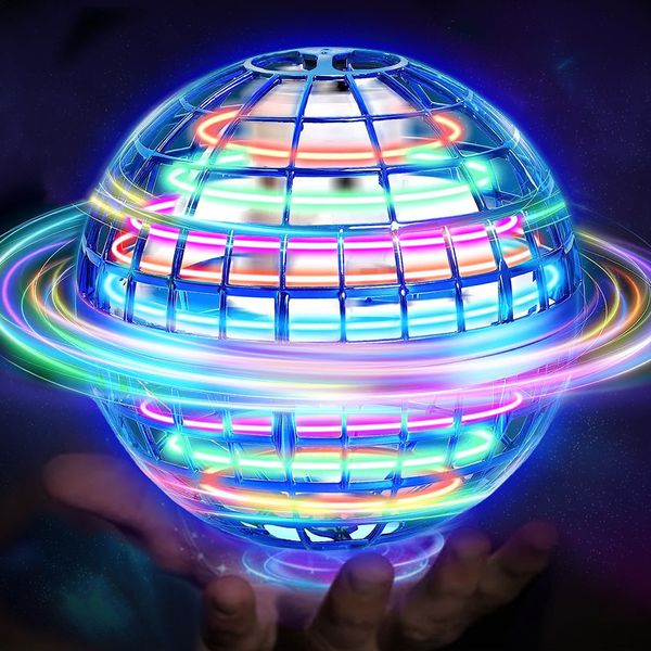 Levitating Galaxy Ball - Flying Hover Drone, Flare Effect Boomerang Toy For Kids - Cool Indoor Outdoor Gift