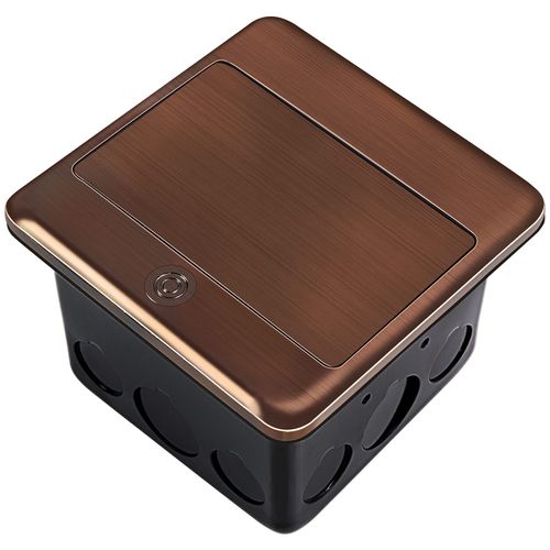 Vagueior Pop-Up Floor Box Kit, 20A Tamper-Weather Resistant Receptacle GFCI Outlet, Corrosive Resistant Hardware,Bronze ETL Certified