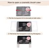 GLIDESMOOTH Makeup Brush Set Comprehensive Makeup Brush Kit Portable Makeup Brushes Natural Blending Effect Black 5pcs
