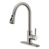 Commercial Stainless Steel Kitchen Sink Faucet Pull Down Sprayer Spring Mixer US