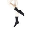 FALKE Women's Cotton Touch Socks Breathable Sustainable Cotton Elegant Fine Reinforced Half Height Flat Seam for Pressure-free Toe Intense Colours High Quality 1 Pair, Anthracite Melange-3089