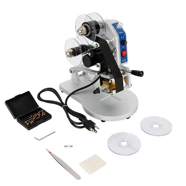 Hot Stamping Machine, Electric Manual Hot Stamp Printer Ribbon Hot Foil Stamping Date Code Machine