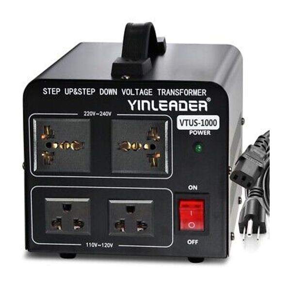 Yinleader 1000W Voltage Converter Transformer(110V to 220V OR 220V to 110V) 1...