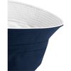Beechfield Unisex B686.FNA-WHI.1SM Reversible Bucket Hat - Black, Small/Medium/Large/X-Large
