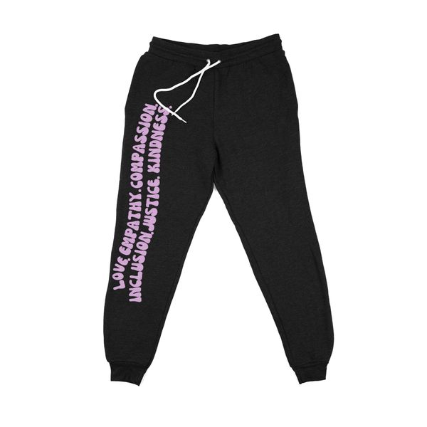 'Kindness Is' Jogger Sweatpant - Mauve / M