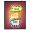 Portable Snap Poster Frame 1" Aluminum Front Loading Wall Mount 36x48 Black
