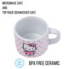 Silver Buffalo Sanrio Hello Kitty Polka Dots 4pc Stackable Ceramic Espresso Small Cup Set, 3 Ounces