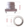 DiCUNO Hanging Ceiling Bulb Socket, E26 Base, Lamp Socket, Square Hanging Ceiling Adapter, No Construction Required, Easy Installation, White, Pack of 10
