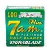 100 7 AM Replaceable Straight Edge Half Blades for Barber & Shavette Razors 