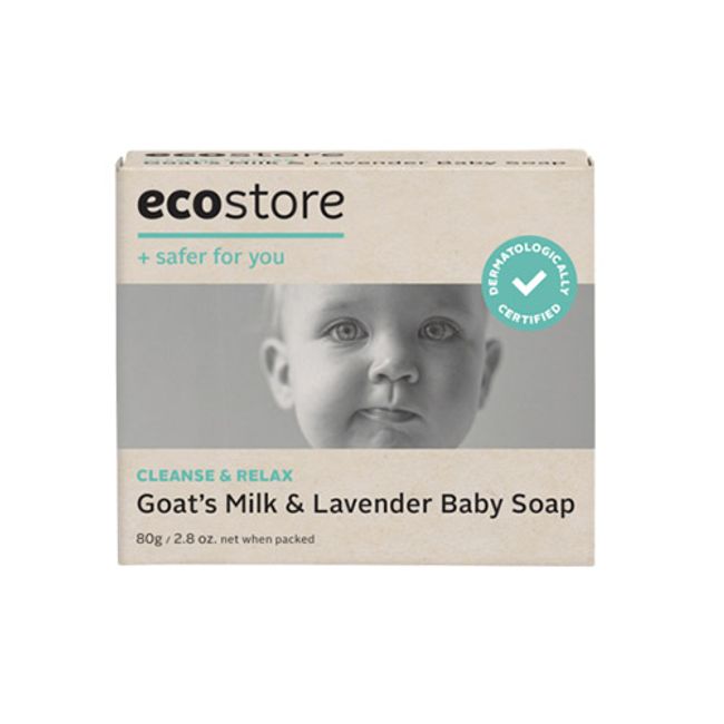 [Ecostore Official] ecostore Baby Soap Lavender 80g / Baby Baby Children Kids Soap Body Moisturizing Natural Plant-derived Hypoallergenic Sensitive Skin