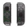 eXtremeRate Switch Replacement Shell Compatible with Joycon Switch, Clear Joycon Switch and Switch OLED Handheld Controller Housing Case, Includes Full Set Buttons of the Same Color, DIY Replacement