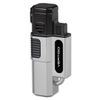 Vertigo Hornet Quad 4 Torch Flame Single Action Cigar Lighter Silver