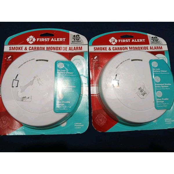 BRAND NEW  First Alert Smoke Detector and Carbon Monoxide Detectors Alarm Lot 2