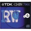 TDK CD-RW Data 700MB 4X Speed 0.4 inch (10 mm) Thick Case [CD-RW80S]