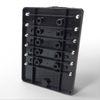 12 Volt 12 Way Screw Fuse Box Block, Splash Cover, LED Indicators with Grounds