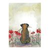 ALEX CLARK Border and Poppies Art Print