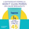 Coppertone Oil Free & Shine Control SPF 45 Face Sunscreen Lotion, Oil Free Face Sunscreen, 2.5 fl. oz.