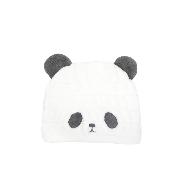 CB Japan Carari Zooie Collection Towel Cap, Panda, Absorbent, Quick Drying, Kids Cap, Microfiber