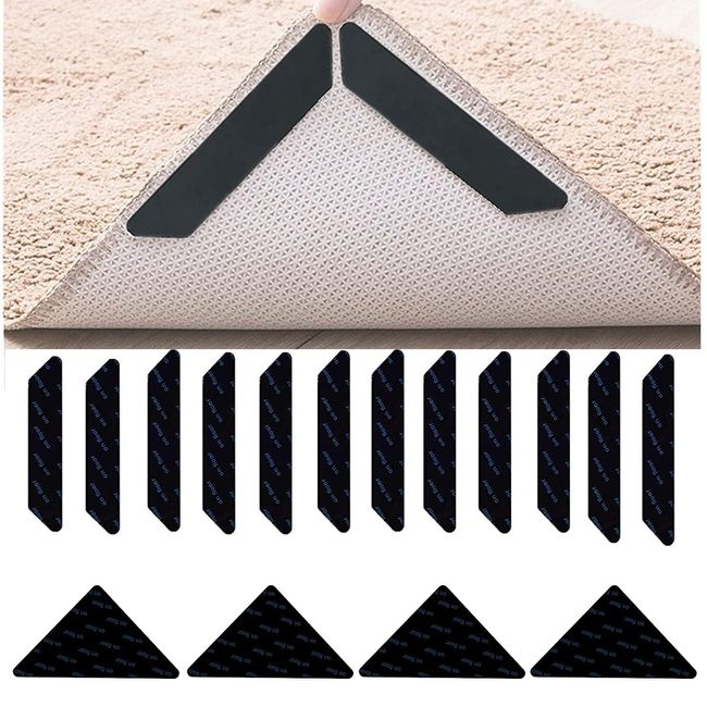 MOCUN [Thickened Type] Carpet Anti-Slip Sheet [16 Sheets] Thickness 0.08 inch (2 mm) Thick Anti-Slip Mat, Non Slip Mat, Anti-Slip Mat, Anti-Slip Tape, Anti-Slip Sheet, Fall Prevention Tape, Strong