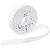 ELEGANZA Double Faced Satin 15mm x 20m White No.01