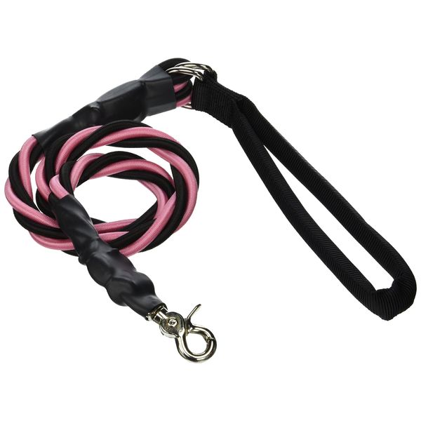Bungee Pupee3-Feet X-Large Leash, Pink/Black