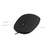 Perixx PERIMICE-201PII B, Wired PS2 Optical Mouse - 3 Button - 1000dpi Resolution - 1.8m Cable - Black