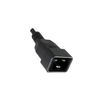 DINIC Warmgerätekabel C15 auf C20, 1mm², VDE, 1,8m