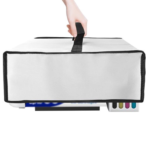 NUENSS-ROR Printer Dust Cover Waterproof Anti-Static Dustproof Heavyweight Printer Cover Case for Epson EcoTank ET-2800 For Epson ET-2850 For Epson ET-2400 Printer (15.7×15.4×6.7in, Silver)