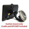 Ramtech Electronics Car Windshield Adjustable Suction Cup Mount for Select GPS (Non-OEM) - Fits 4-Prong Socket Bracket & Magnetic Slice Mount - GPS Mount