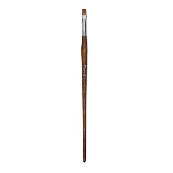 Raphael Precision 8930 Long Handle Brush, Flat, 6, Natural
