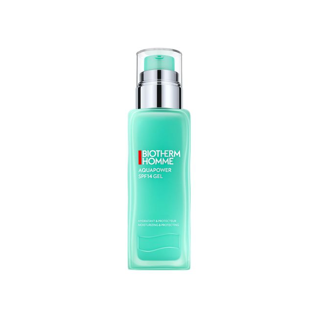 Biotherm Homme Aquapower SPF14 Gesichtsgel, erfrischende Tagespflege für Männer, mit Life Plankton und Oligo-Mineralien, pflegt und schützt vor UV-Strahlung und Umwelteinflüssen, 75 ml