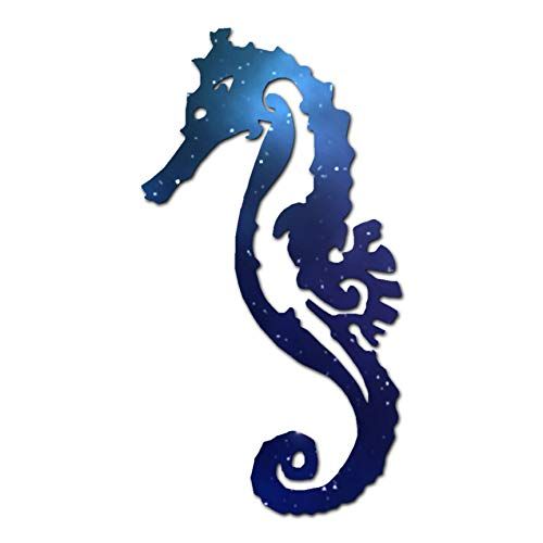 Sea Horse Seahorse - Vinyl Decal Sticker - 2" x 3.75" - Galaxy