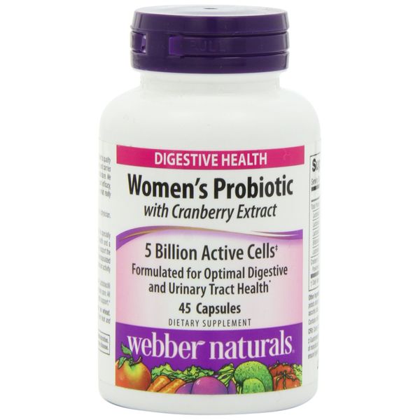 Webber Naturals Women’s Probiotic Capsules, 45 Count