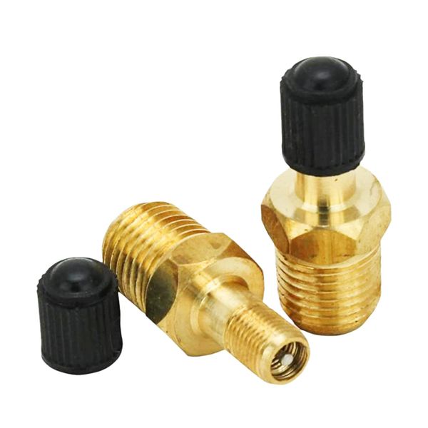 Milton S-684-4 1/4" MNPT Male Tank Valve, includes Protective Caps (Pack of 2)