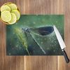 Blue Dragonfly Green Light Glass Chopping Board Kitchen Worktop Saver Protector