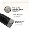 10pcs Dry Diamond Drilling Core Bits Set Hole Saw Cuts Ceramic Porcelain Tile