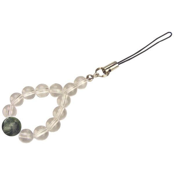 Feng Shui Power Stone Mini Strap Crystal & Seraphilite [Relationships], Stone Aluminum