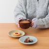 KEYUCA KOSOGI Plate, 6.1 inches (15.5 cm), Camel