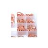 200 pcs size 9 Copper Washers Assorted Flat Gasket sealing ring Hardware DIY accessoiries