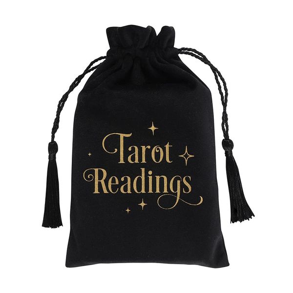 Grindstore FT_51030 Drawstring Pouch | Black Tarot Readings | 1pc, Tartan