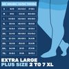 Thigh High Compression Socks for Men 20-30 mmHg - Full Length Compression Support Over Knee Stockings - Navy, 5X-Large