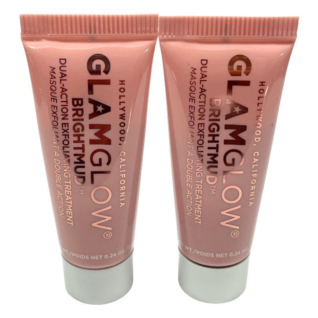 GLAMGLOW BrightMud Dual Action Exfoliating Treatment 0.24 oz ea. 2 PCS